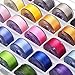 eBoot 25 Sewing Machine Bobbins with Assorted Colors Sewing Thread in Case Compatible with Brother/Babylock/Janome/Kenmore/Singer