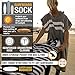Ho Stevie! Surfboard Sock Cover - Light Protective Bag for your Surf Board (Black/White, 9'6
