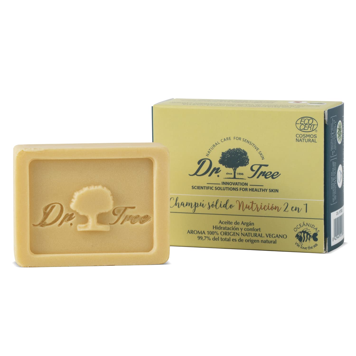 Dr. Tree | Solid Shampoo + Ecological Conditioner | ECOCERT | Nourishing Shampoo | 75ml