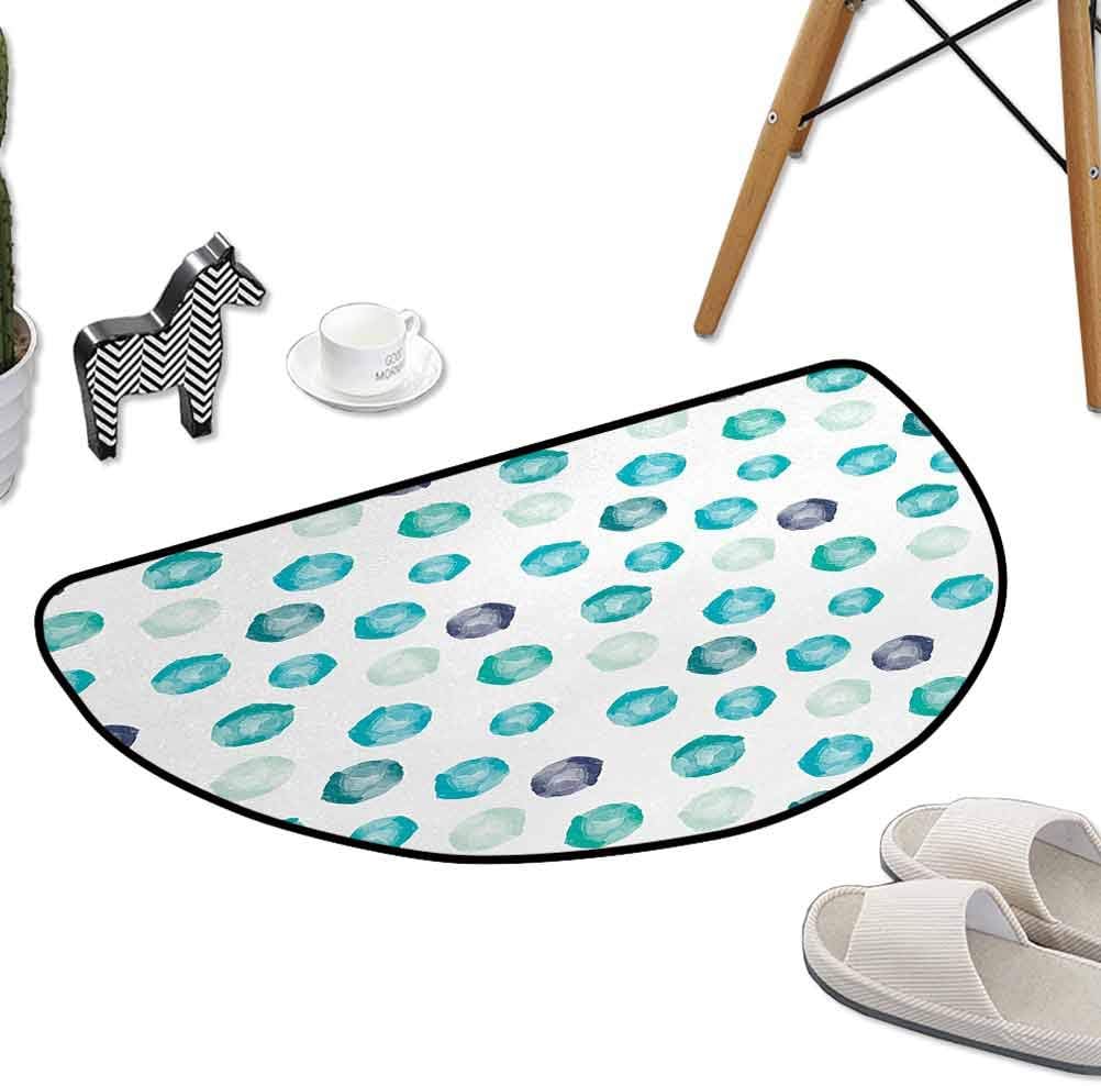 Floor Mats Modern Kitchen Rug Hand Painted Style Round