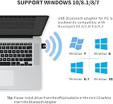 LinKAVEniR Bluetooth 5.0 Adapter PC Dongle 3Mbps Dual Mode Win 11 10 8 7 view 5