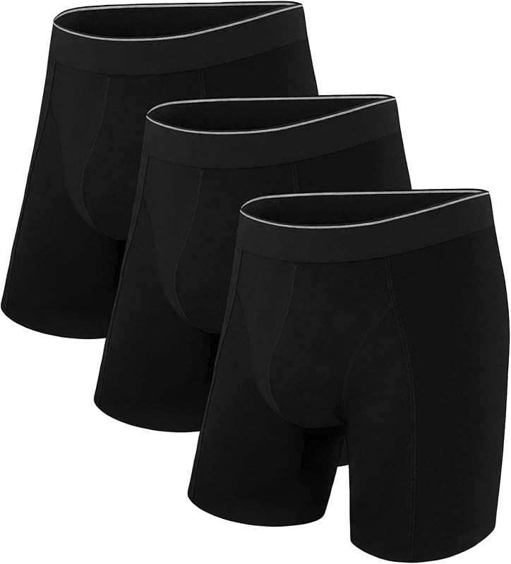 Calzoncillos Hombre Boxer Algodon,A:Negro 3,M