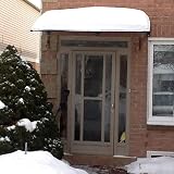 Yaheetech Front Door Canopy Outdoor Awning 120 x 80 cm Black view 9
