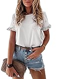 PRETTYGARDEN Women's Short Sleeve Casual T Shirts