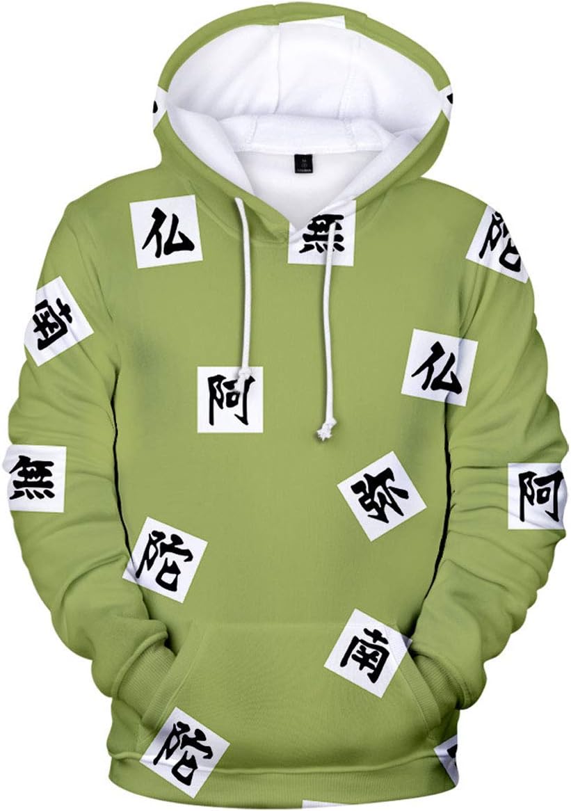 Anime Demon Hoodies, Unisex Printed Cosplay Sweatshirt Costume Coat.