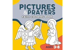 Pictures & Prayers. A Faith-Filled Catholic Coloring Book for Kids: Prayers, Bible Scenes to Color for Ages 3–8 | Catholic Activities for Learning and ... The Ten Commandments, The Guardian Angel