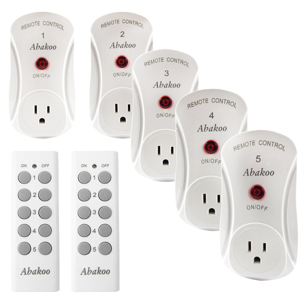 Abakoo Wireless Remote Control Electrical Outlet Switch with 100feet