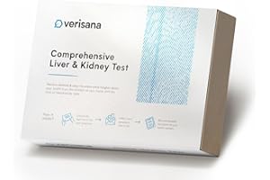 Comprehensive Liver & Kidney Test – Monitor 6 Important Liver & Kidney Markers with a Single Test – Easy & Convenient from Home by CLIA-Certified Lab – Verisana