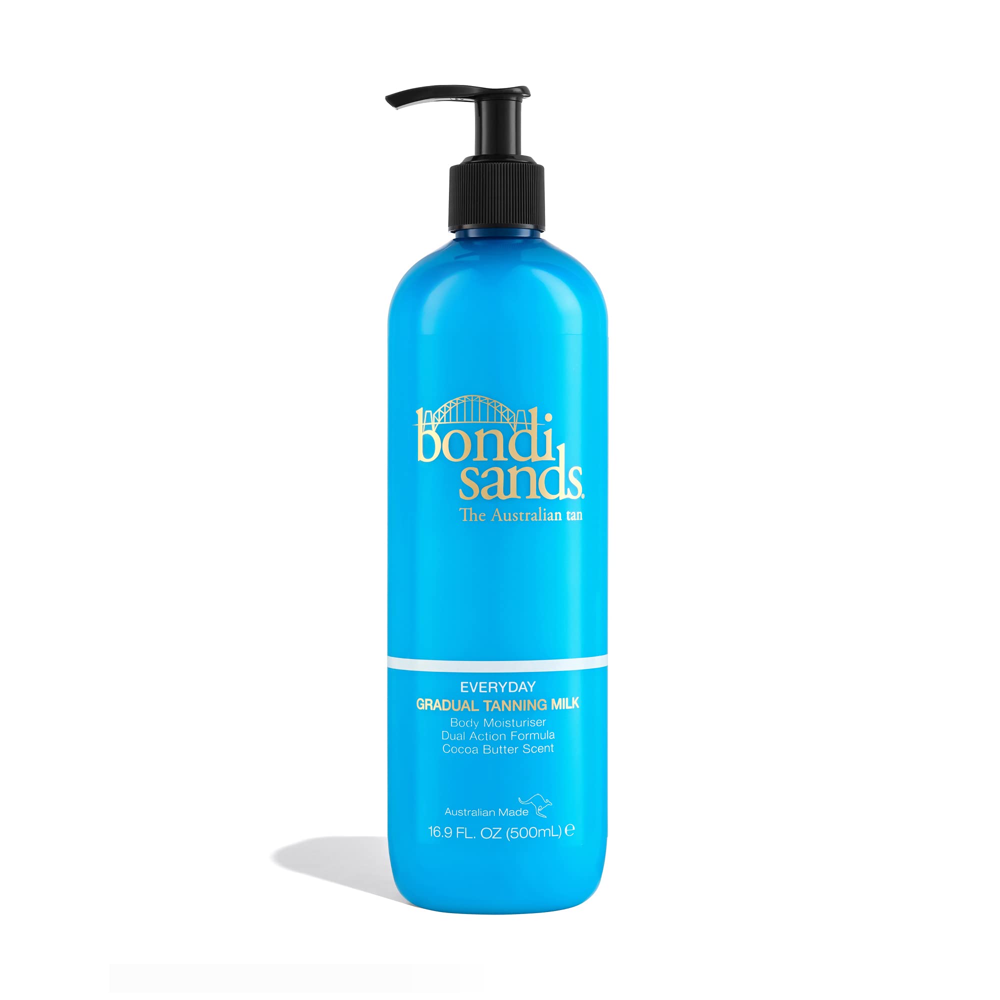 Bondi Sands Everyday Gradual Tanning Milk | Daily Body Lotion Builds a Natural Glow in 1-3 Applications, Enriched with Vitamin E & Aloe Vera, Vegan + Cruelty Free, Cocoa Butter Scent | 500 mL/16.9 Oz