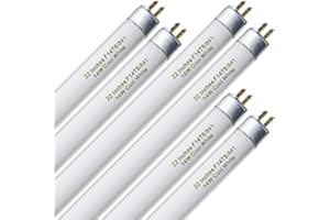 amgolibi T5 14W 4100K Fluorescent Tube, 22 Inches F14T5/841 Straight Fluorescent Bulb, F14T5/CW Fluorescent Lamp for Counter and Cabinet Fixture, Cool White 1250 Lumen G5 Base