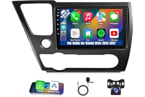 Leadfan Car Stereo Radio for Honda Civic 2013 2014 2015 2016 2017 with Wireless Carplay Android Auto, 9" Screen Car Radio, GP