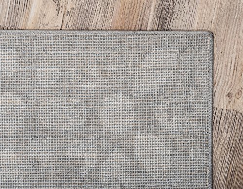 Unique Loom Sofia Collection Dark Gray 2 x 13 Runner Area Rug (2' x 13')