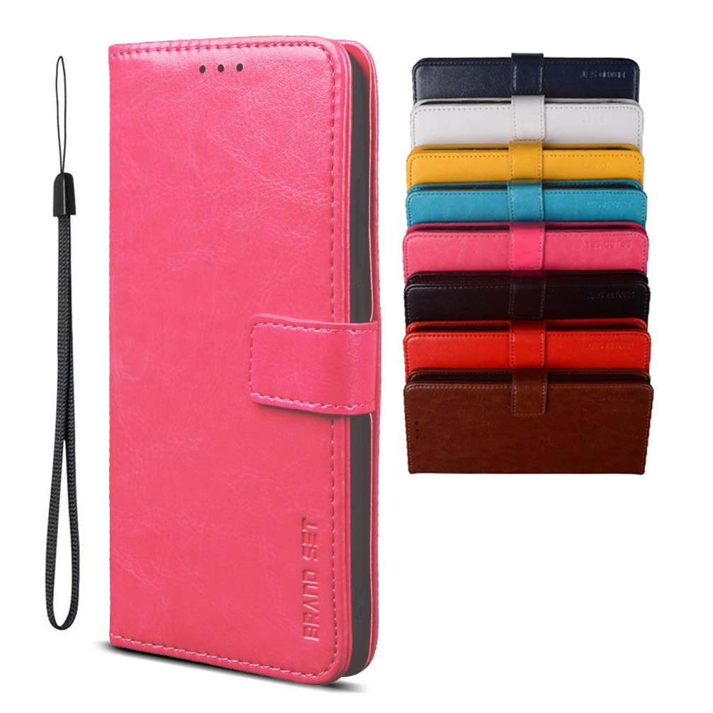 Case for Nokia G20/Nokia G10/Nokia 6.3 Wallet Case, PU Leather with Magnetic Closure Card Holder Stand Cover, Leather Wallet Flip Phone Cover for Nokia G20/Nokia G10/Nokia 6.3-Rose red