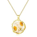 Hefestus Birth Flower Necklaces for Women,April