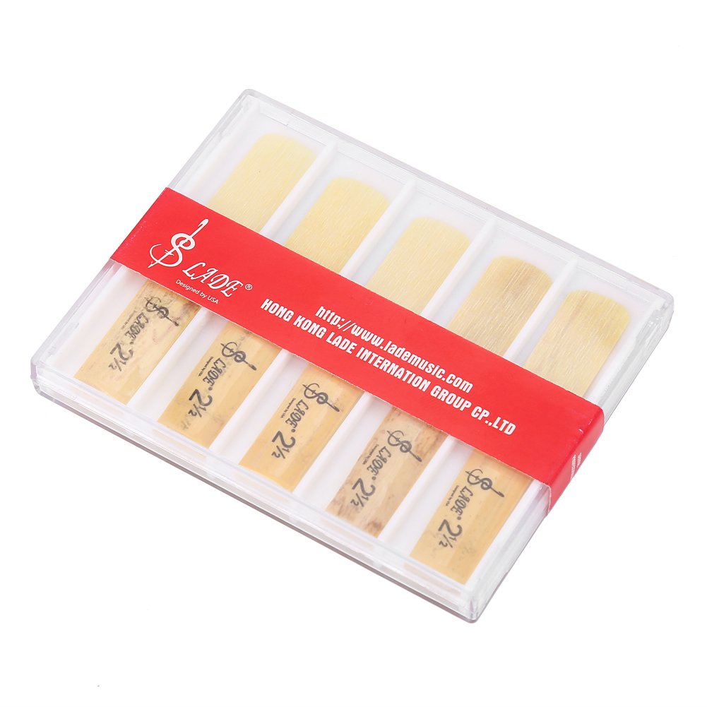 Clarinet Reeds 2.5,10pcs Plastic Bb B Flat 2.5 Clarinet Reeds Repair Parts Reed Accessory