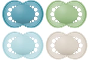 MAM Original Matte Pacifier, 1 sterilzing case, Baby Pacifier, Best Pacifiers for Breastfed Babies, 6-16 Months, Boy