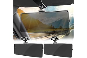 DOOUBAO Sun Visor Extender for Cars, 2 Pack Universal Sun Visor Extender for Car Easy to Install, UV400 Anti-Glare Car Sun Visor Extension Protects from Glare, UV Rays, Snow Blindness for Safe Driving