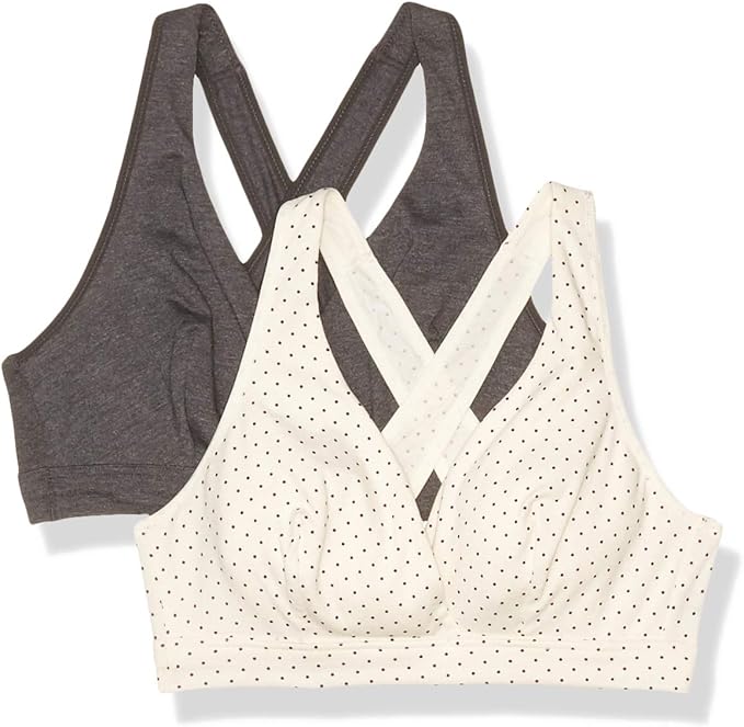 Playtex Women S Maternity Nursing Cross Over Sleep Wirefree Bra Us4960 2 Pack At Amazon Women S Clothing Store