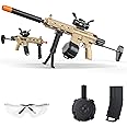 Dulsaera Automatic Blaster Blaster, Electric Blaster with Goggles, Shooting Games, 18+, Yellow