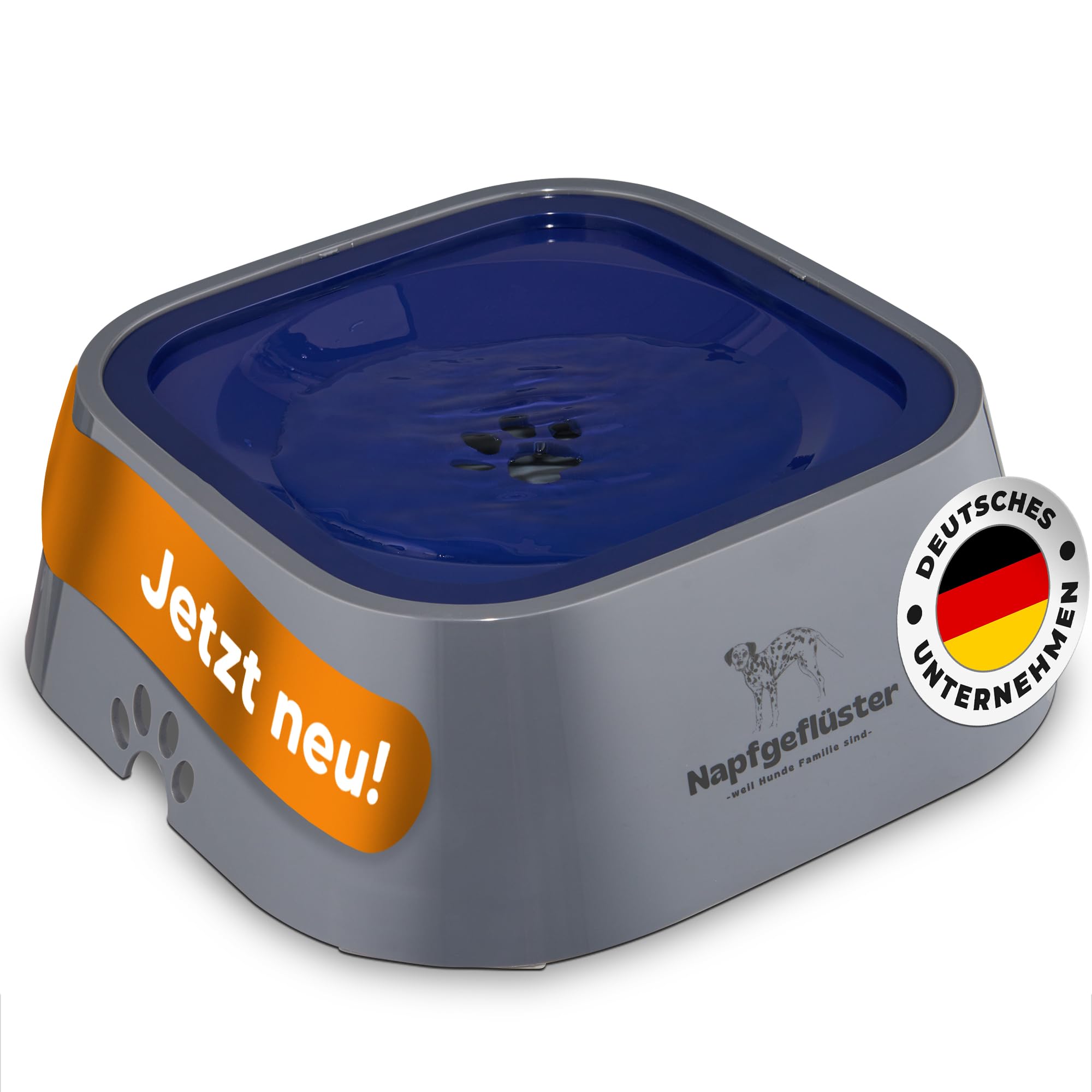 Napfgeflüster Bella 1L No-Spill Leak-Proof Dog Bowl - Travel Drinking Bowl for Cats & Dogs