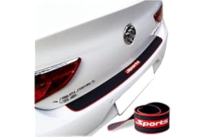 Goodream Rear Bumper Protector Guard, Universal Black Rubber Scratch Resistant,Trunk Door Sill Protector Exterior Accessories Trim Cover for SUV/Cars,Easy D.I.Y. Installation(35.8Inch)