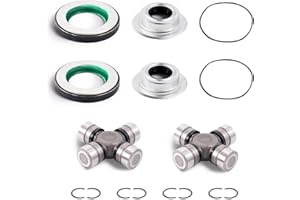 loosoo 2014835 Front Axle Seals & Greasable U Joint Kit, Compatible with F-250/F-350 Super Duty 2005-2014, Replace# 2017426, 2023068