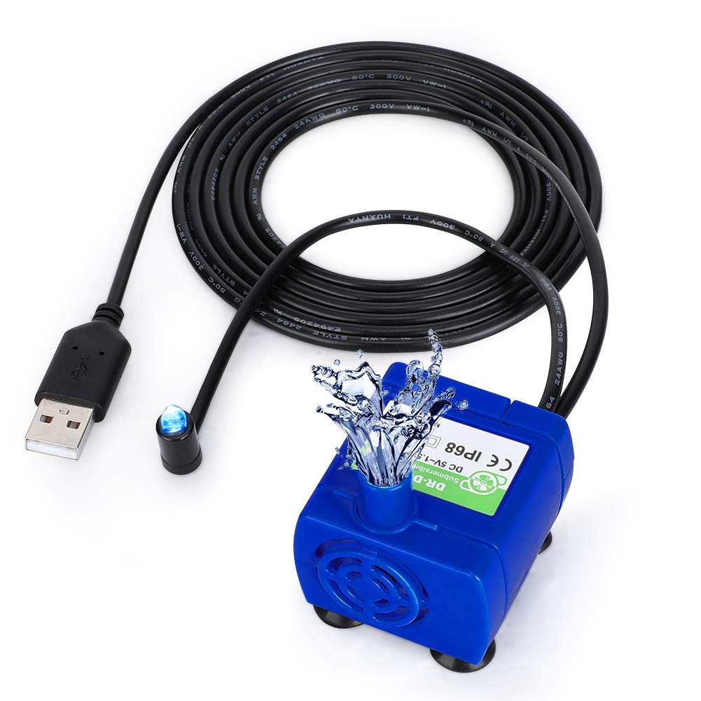 Haofy Pet Fountain Pump Replacement Pump for Flower Cat Fountain Submersible Ultra-Quiet Low Power Consumption Motor Electric for Pet Water Fountains