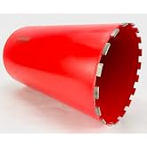 BLUEROCK 10" inch Pro Series Diamond Wet Core Drill Bit for Concrete, Rebar, Brick, Block, Masonry &amp; Asphalt, 1-1/4" Thread