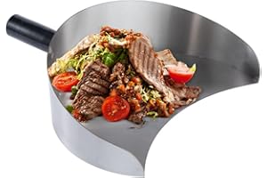 Rotisserie Catch Pan, Handheld Rotisserie Catcher Pan, Stainless Steel Meat Catcher, Vertical Rotisseries Meat Shovel, Portab