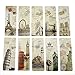 Bilipala 30 PCS Vintage European Scenes Travel Postcard Bookmarks, Note Pads, Memo Pads