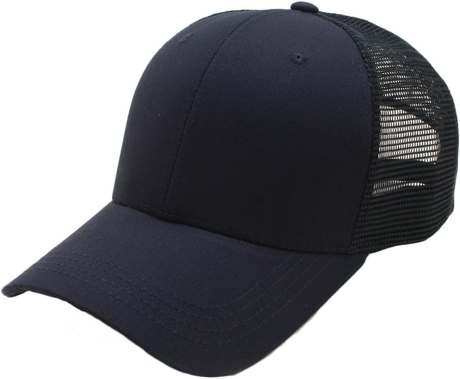 ATOBAO Men Big Size Mesh Back Plain Baseball Cap Curved Brim Trucker XL XXL XXXL