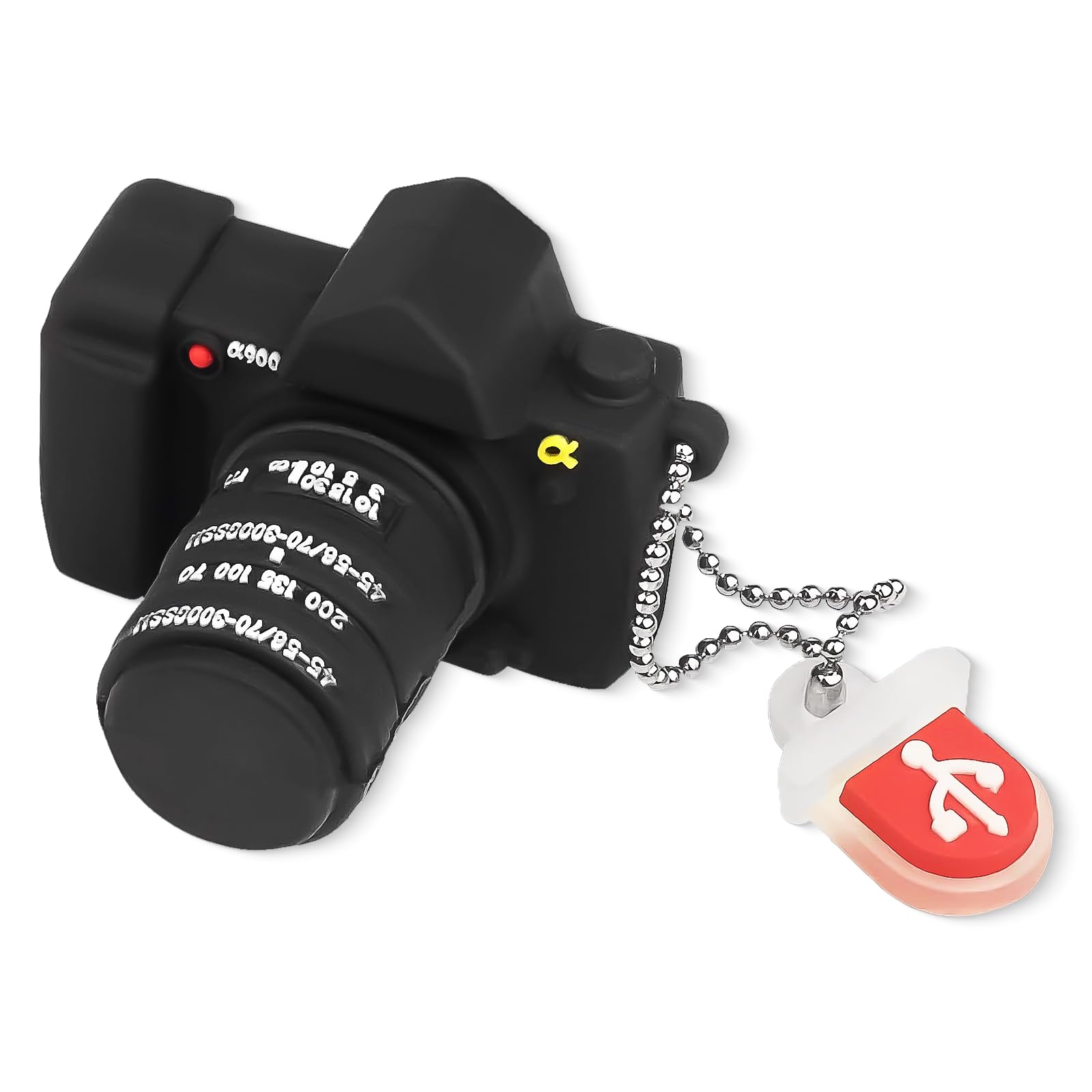 BorlterClamp 32GB USB Flash Drive Novelty Camera Shaped Memory Stick Cute Thumb Drives (Black)