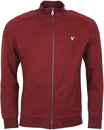 lyle and scott funnel neck zip through sweatshirt