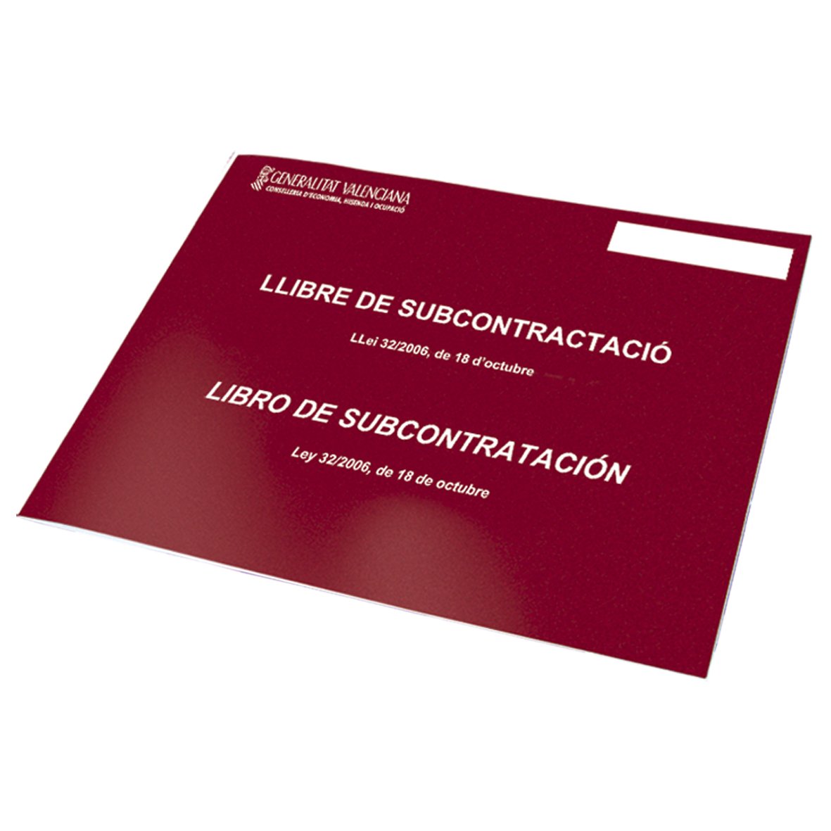 dohe 9993 – Book of subcontracting, Valenciano and Spanish