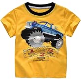 Warmbaby Truck Shirts Toddler Boys Kids Summer T Shirts Short Sleeve