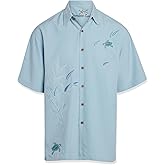 Bamboo Cay Mens Embroidered Flying Turtles Casual Button-Down Shirt