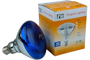 Fengrun Infrared Bulb Red Hard Explosion-Proof Glass Infrared Heat Lamp Bulb for Chicks, Chicken, Pet,Bathroom Warming Light 