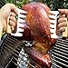 Hulless Metal Meat Claws, Stainless Steel Meat Forks with Wooden Handle, Best Meat Claws for Shredding, Pulling, Handing, Lifting & Serving Pork, Turkey, Chicken, Brisket (2pcs, BPA Free)