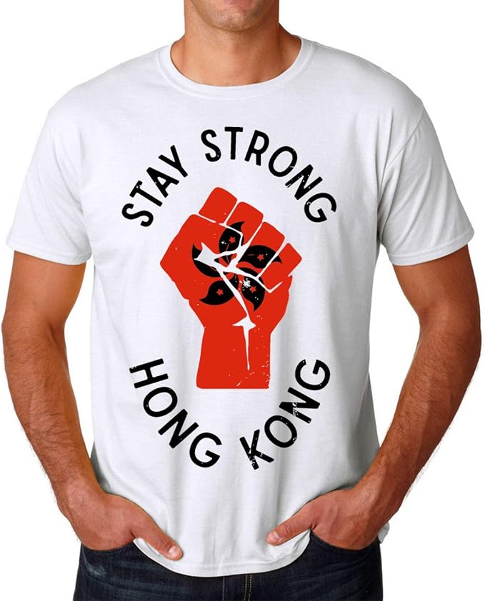 Stay Strong Hong Kong Men's TShirt Hommes Tshirts Tee XXLarge Amazon