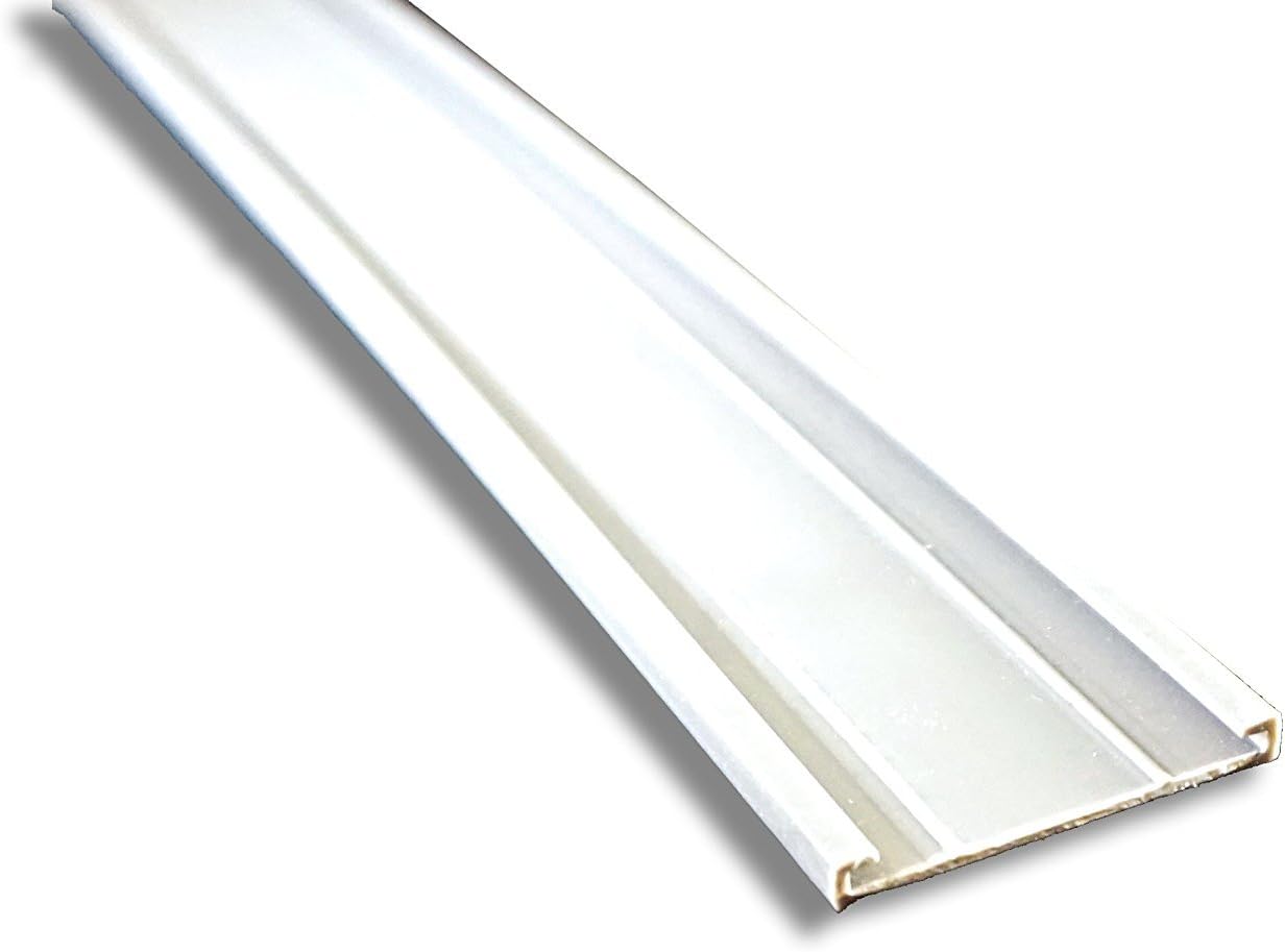 7/8" Label Holder / Tag Holder Strip, Sign Holder, C-Channel Design, Clear, 3" length, (pack of 25 holders)