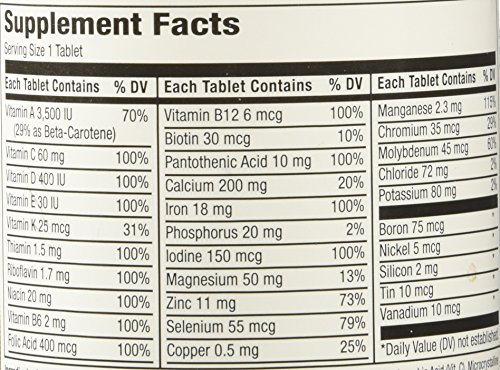 Equate Multivitamin, 200 Tablets - Image 3