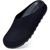 iiimmu Women Clogs Knit Slip On Mules Work Shoes with Arch Support Slippers Round Toe Slides Comfortable Flats