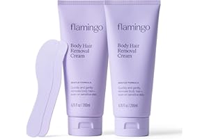 Flamingo Women's Body Hair Removal Cream - (2 Pack) 6.76 fl oz - Removes Hair from Legs, Arms, Underarms, Stomach, and Bikini Line