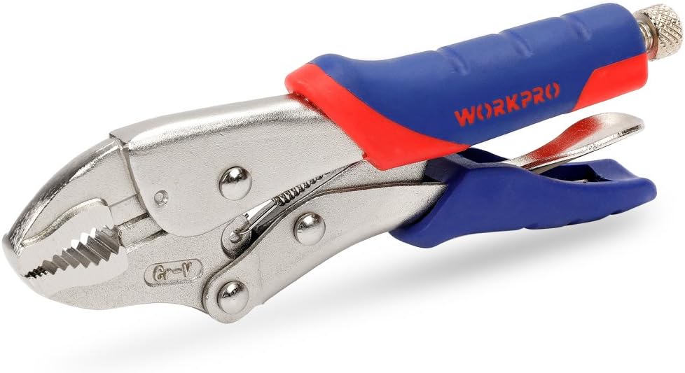 WORKPRO Pliers Set 4-piece Locking Plier Slip-joint Plier Groove Joint Pliers and Adjustable Wrench Home Maintenance Tool Kit - - 