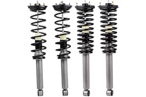 ZYAUTO 4PCS Air to Coil Spring Suspension Conversion Kits for Lexus LS 430 2001-2006, Shocks Absorber Struts 2 Front+2 Rear