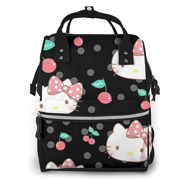 Diaper Bag Hello Kitty with Cherry Mommy Baby Bag, Multi