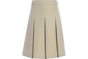 Tommy Hilfiger Girls Adjustable Solid Box Classic Pleat Skirt School Uniform