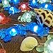 Impress Life Marina Theme Decorative Lights String, Fairy Big Crab Battery-Powered on Flexible Wire 10 ft 30 LEDs with Dimmable Wireless Remote Control for Aquarium, Ocean, DIY Home Decorations