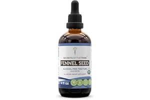 Secrets of the Tribe Fennel Seed Tincture Alcohol-Free Extract, USDA Organic Fennel (Foeniculum vulgare) Dried Seed (4 FL OZ)