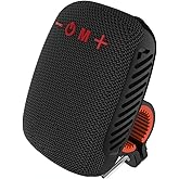 Bluetooth Speaker for Bike, Waterproof Portable Mini Outdoor Speaker, Supports Serial Connection, Speaker for Cycling Riding Hiking (Black)
